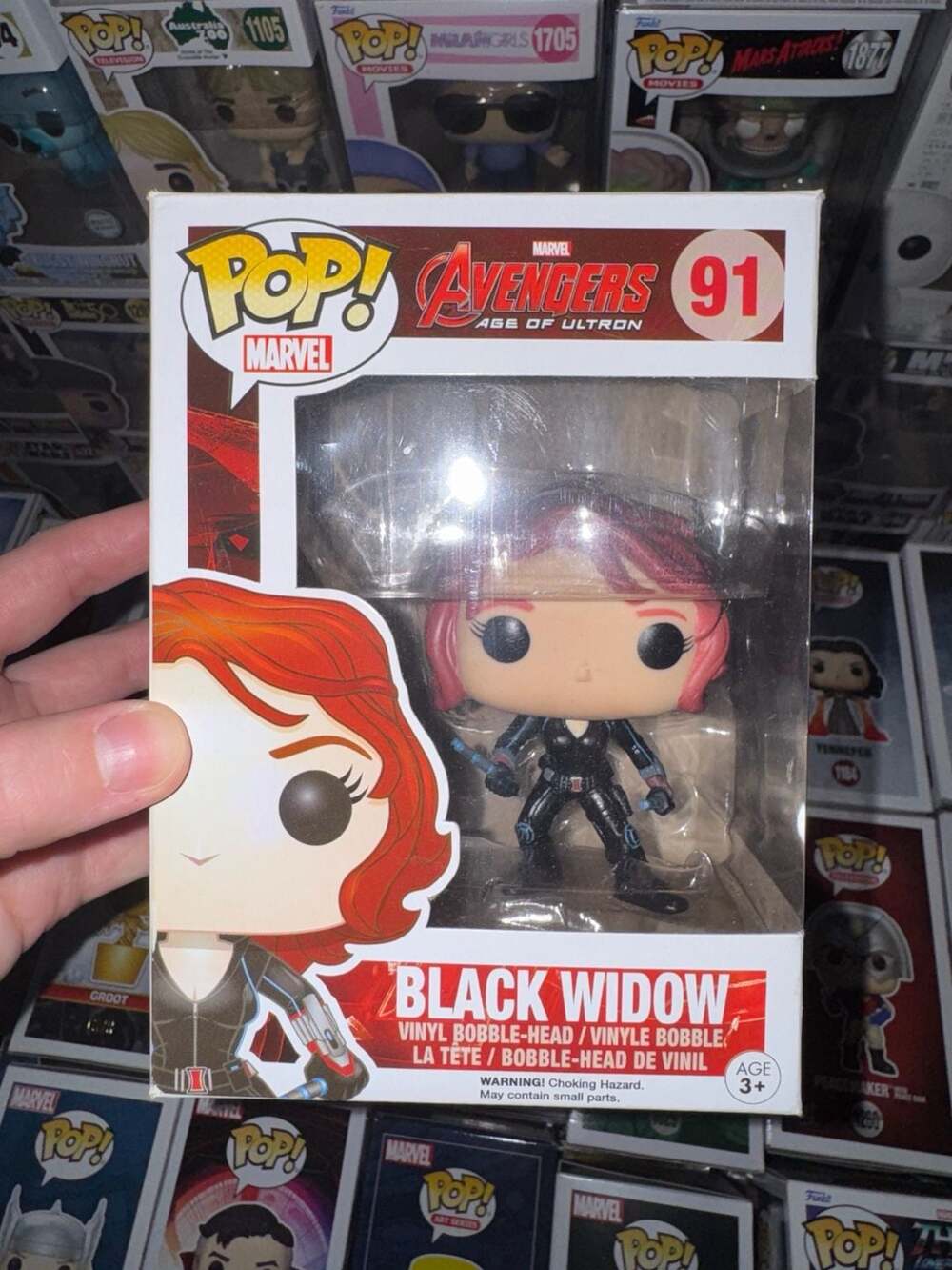 Funko Pop! Marvel Avengers: Age of Ultron Black Widow #91 Vinyl Bobble-Head